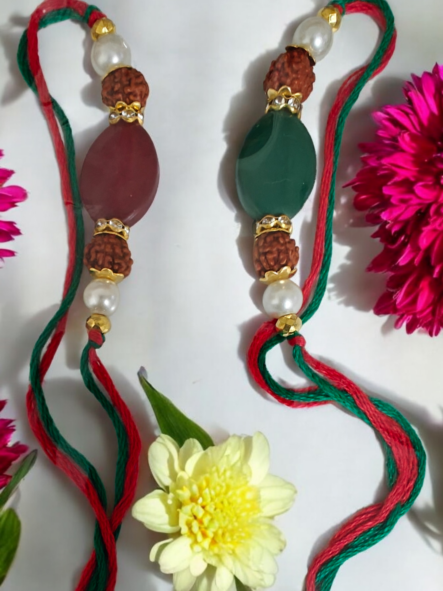 Green Bead Rakhi