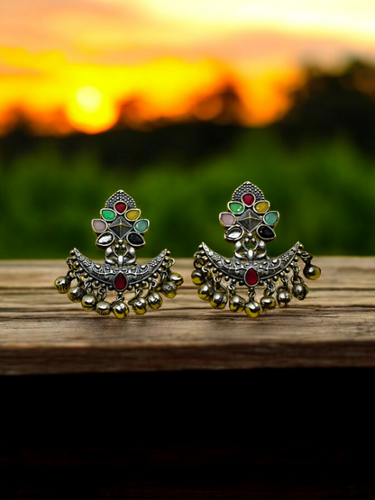 Multi-color Ghungroo Earrings