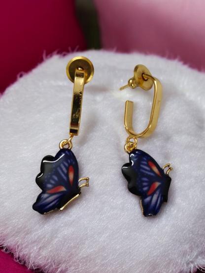 Blue Butterfly Earrings