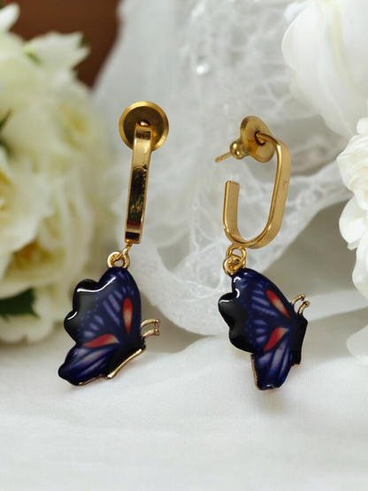 Blue Butterfly Earrings