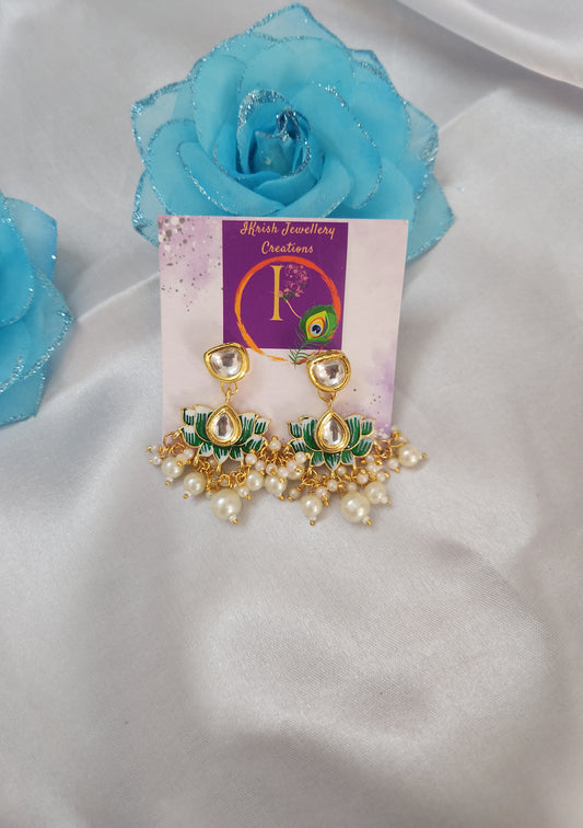 Lotus earrings