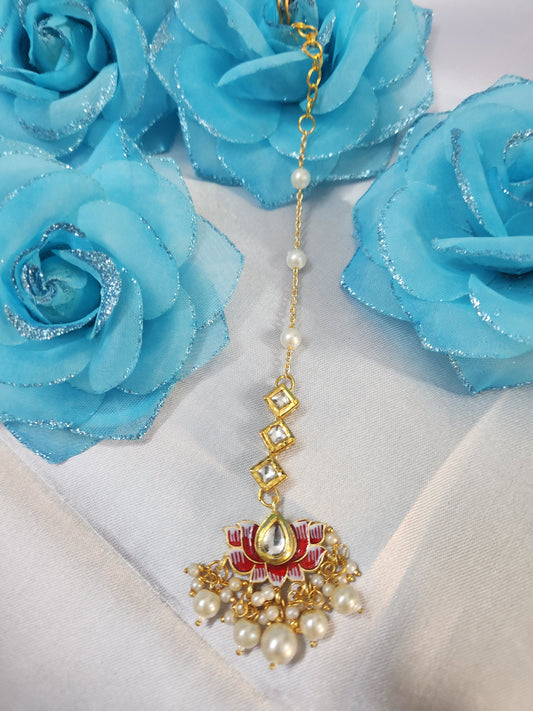 Red Lotus Kundan Mangtikka