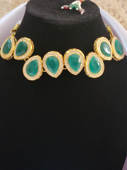 Drop kundan necklace