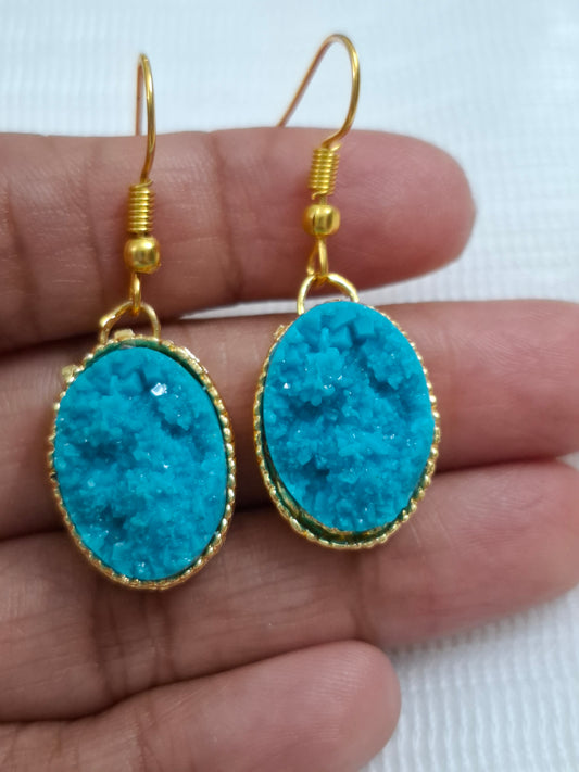 Resin stone earrings