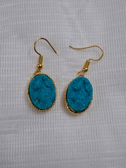 Resin stone earrings