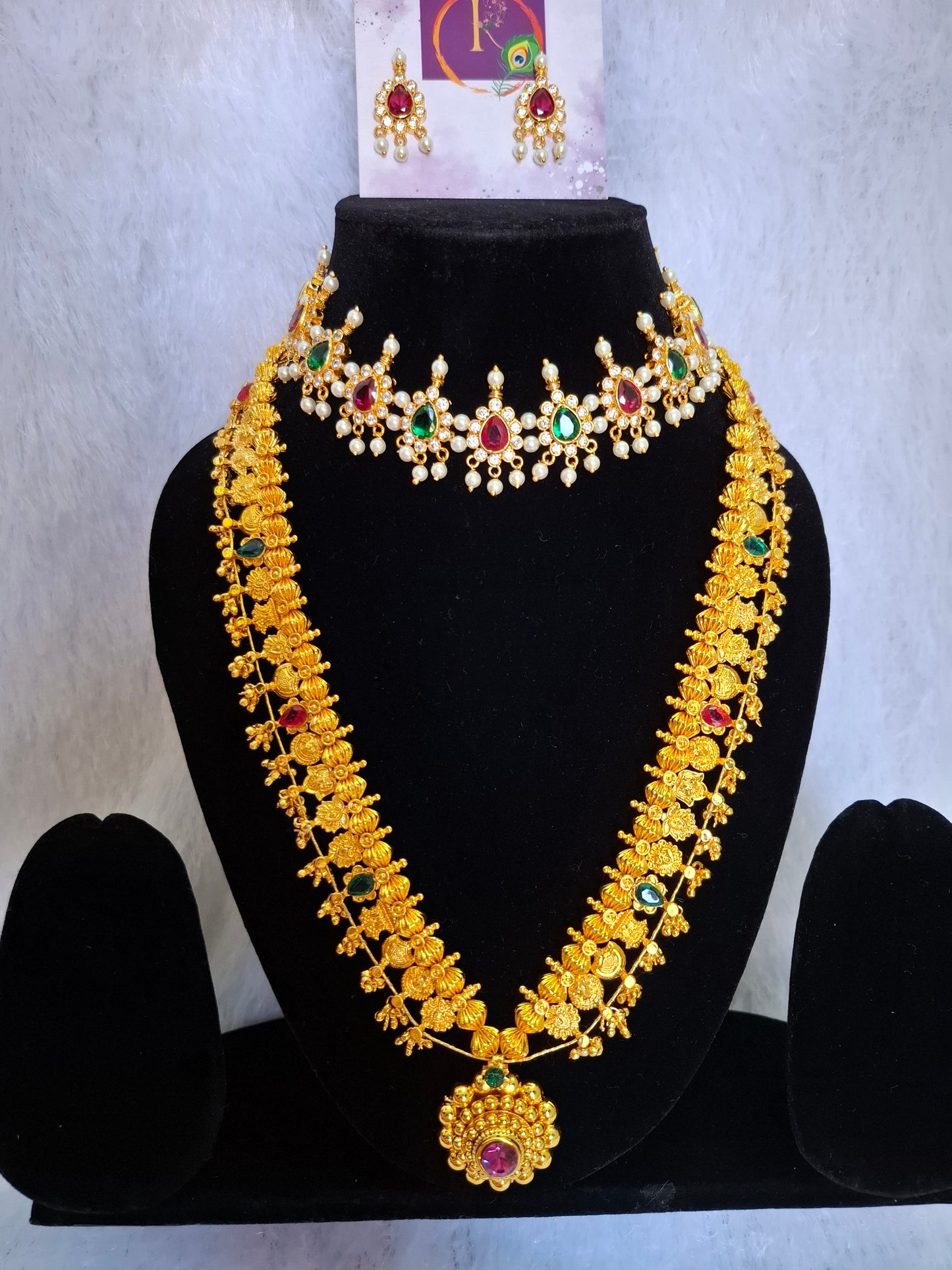 Moti chinchpeti necklace