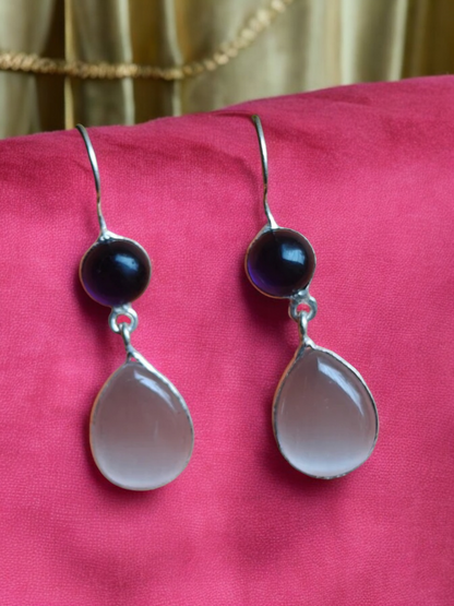 Hanging White Earrings