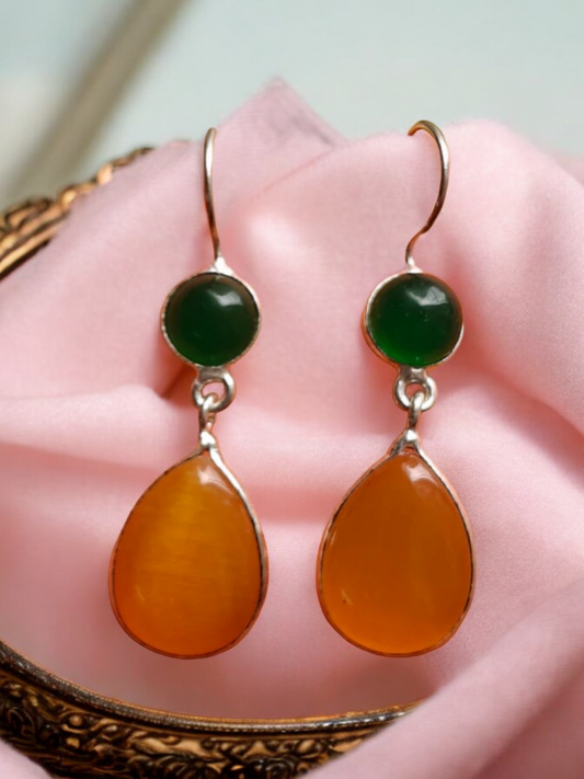 Hanging Yellow Earrings