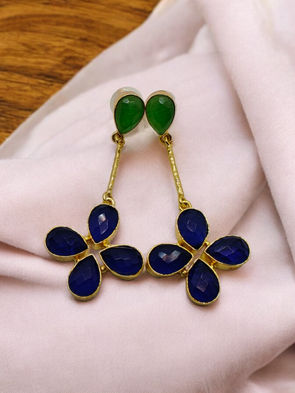 Blue Flower Earrings