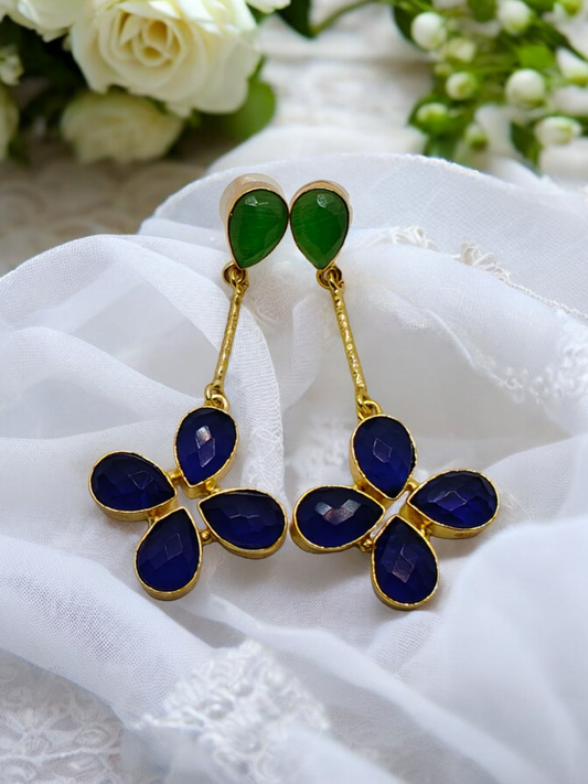 Blue Flower Earrings