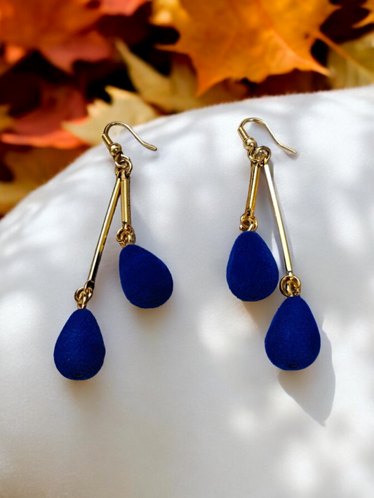 Blue Velvet Earrings