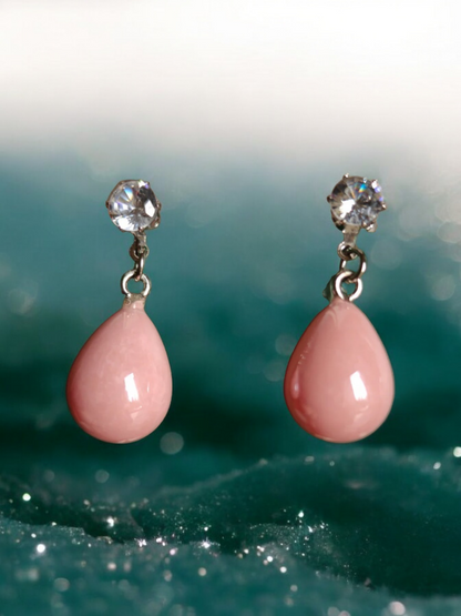 Pink Pearl Earrings