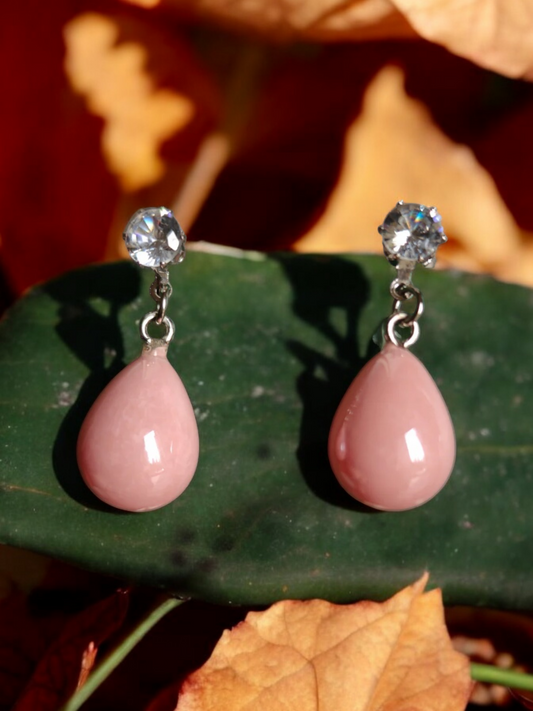 Pink Pearl Earrings