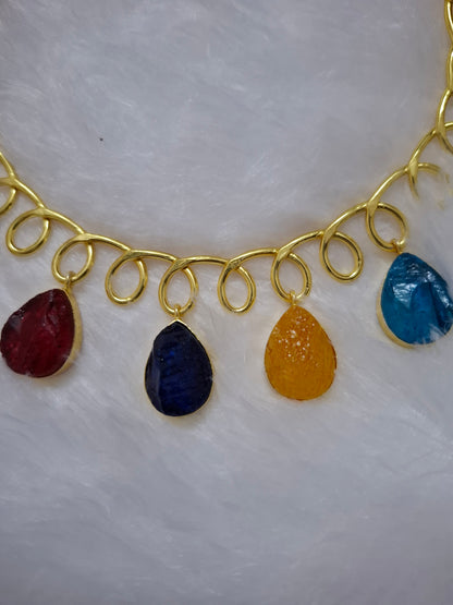 Natural stones necklace