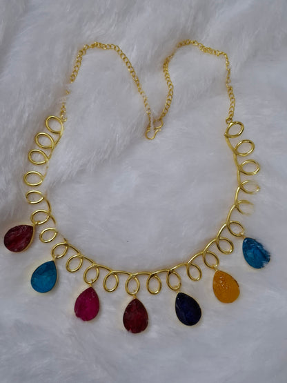 Natural stones necklace