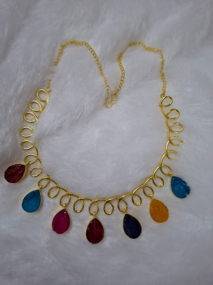 Natural stones necklace